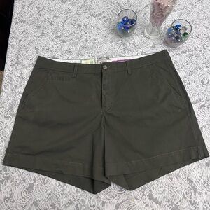 NEW Old Navy 5” Cargo Shorts Size 16 Dark Green High Rise Casual Summer